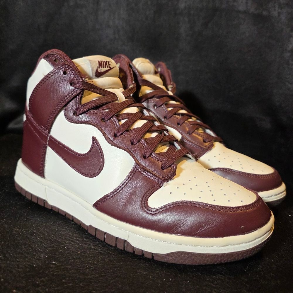 Nike Dunk High Maroon Womens Size 7 - Picture 7 of 8